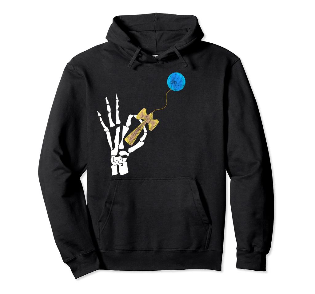 Kendama Skull Skeleton Japanese Game Cup Sports Trick Hoodie