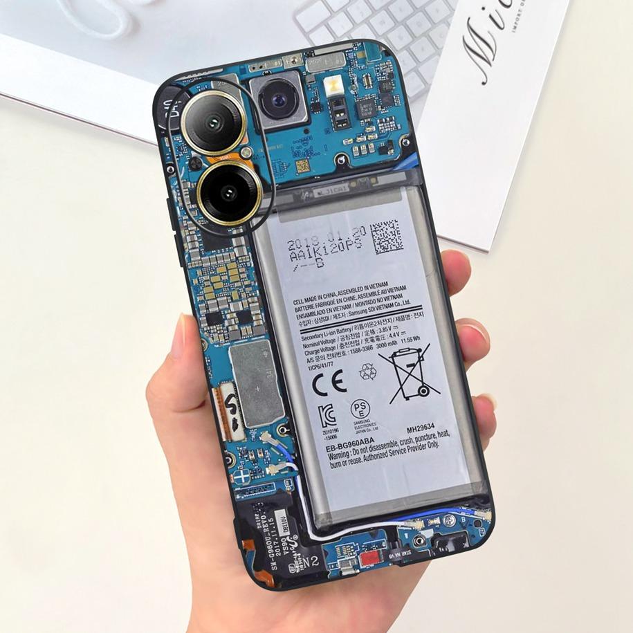 Case For Oppo Realme C67 4G Phone Cases Fashion Astronaut Soft Silicone Shockproof Back Cover Matte Shell For RealmeC67 4G Funda