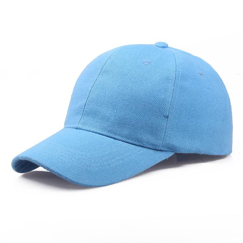 Plain Cap Baseball Strapback Adjustable Solid Blank Hat  Men Women Caps Visor