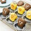 1/6Pcs Toast Bread Pattern Carbon Steel Cake Mold Madeleine Muffin Cake Pan Jam Sandwich Dessert Kitchen Accessories Gadgets