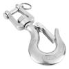 650kg 1000kg 304 Stainless Steel Swivel Lifting Hook with Latch Rigging Accessory