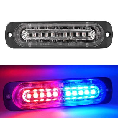 Luzes externas de emergência para grade, acessórios universais duráveis para carro, 10 luzes estroboscópicas ultrafinas de LED, luzes estroboscópicas superbrilhantes para carro