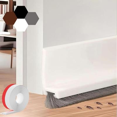 1PC 1mx3cm Silicone Door Bottom Seal Strip Windproof Waterproof Strip Door Under Wind Shield Soundproof Dust Blocker Door Sweep