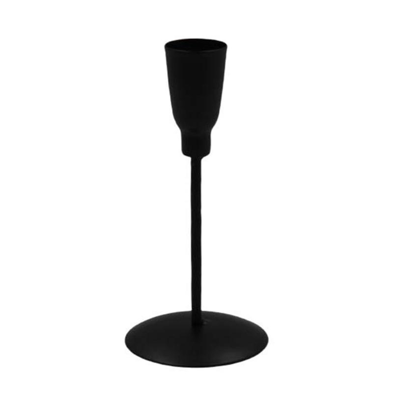 Элегантный металлический подсвечник в скандинавском стиле, декоративный железный конический подсвечник для домашнего стола, центральные украшения