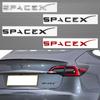 3D ABS Logo Letters Car Trunk Fender Side Badge Decal For Tesla Model Y/S/3/X Space X Emblem Sticker Accessory