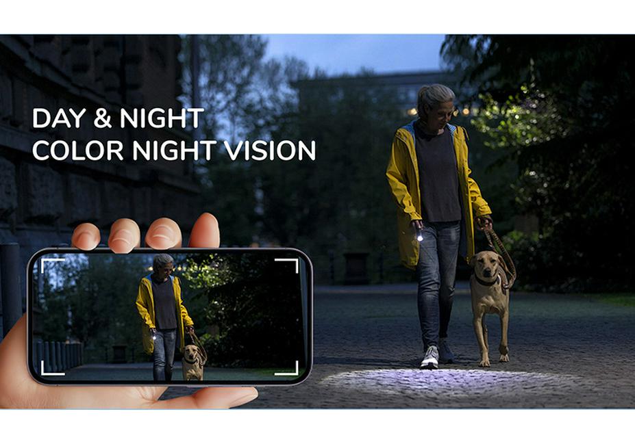 Outdoor Dual-Lens Night Vision HD Security Camera
