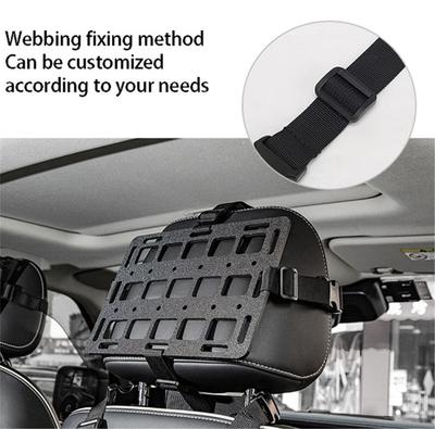 Taktický MOLLE panel Pevný Držák na opěrku hlavy do auta Střelecký Stojan na pušku Úložný