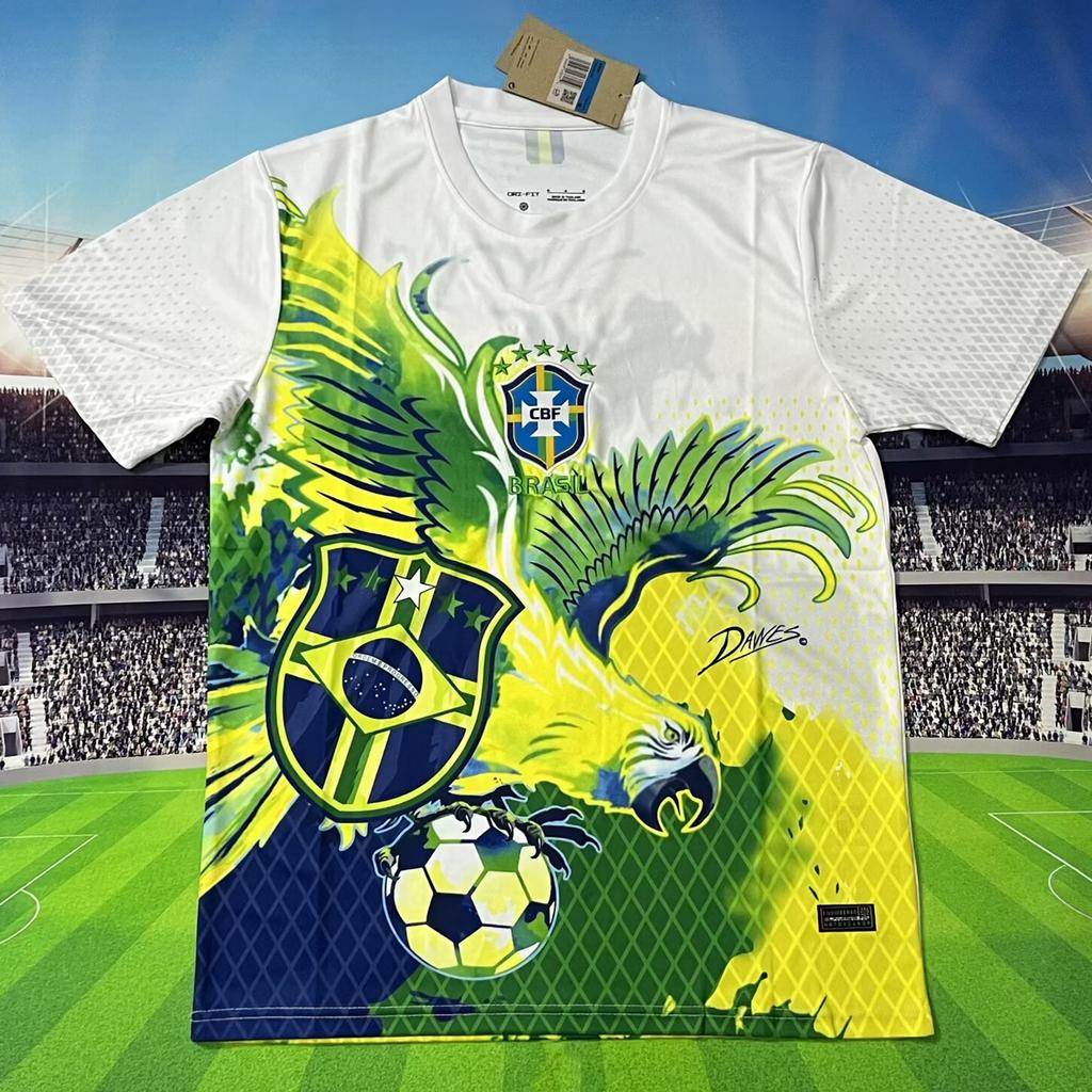 Fünf Sterne Brasilien Heim Auswärts 980204 Retro Trikot Nationalmannschaft Fan Edition Thailändischer Fußball
