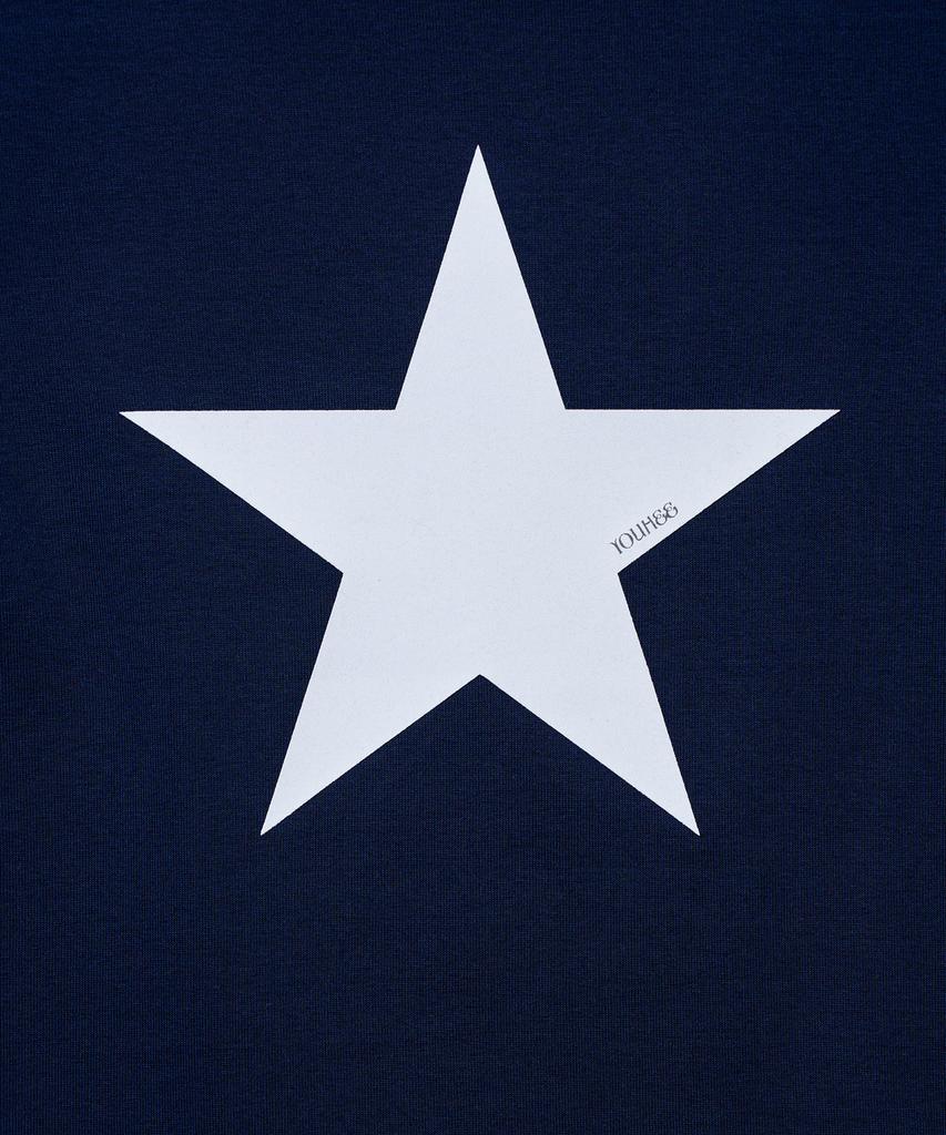 YOUHEE Star Point T-Shirts_Navy
