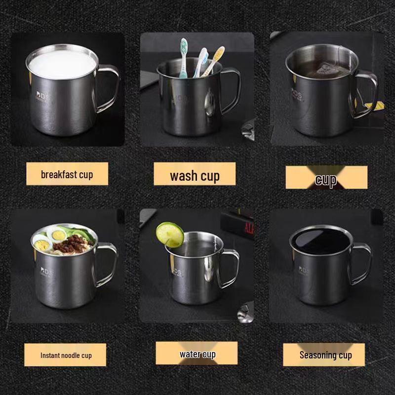 Dětský nerezový hrnek na vodu s víčkem – Malý, odolný, ideální pro studenty a předškoláky.