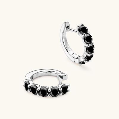 Korean Moissanite Sterling Silver Luxury Earrings & Hoops