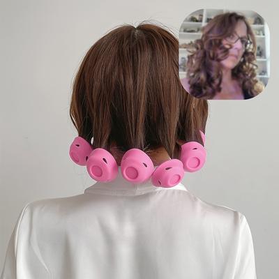 20 Stück Silikon Lockenwickler, Pilz- und Glockenformen, Keine Schädigung für normales Haar Frauen, Ein faulenzerfreundliches Styling-Tool zum Schlafen, Lockenstab, DIY