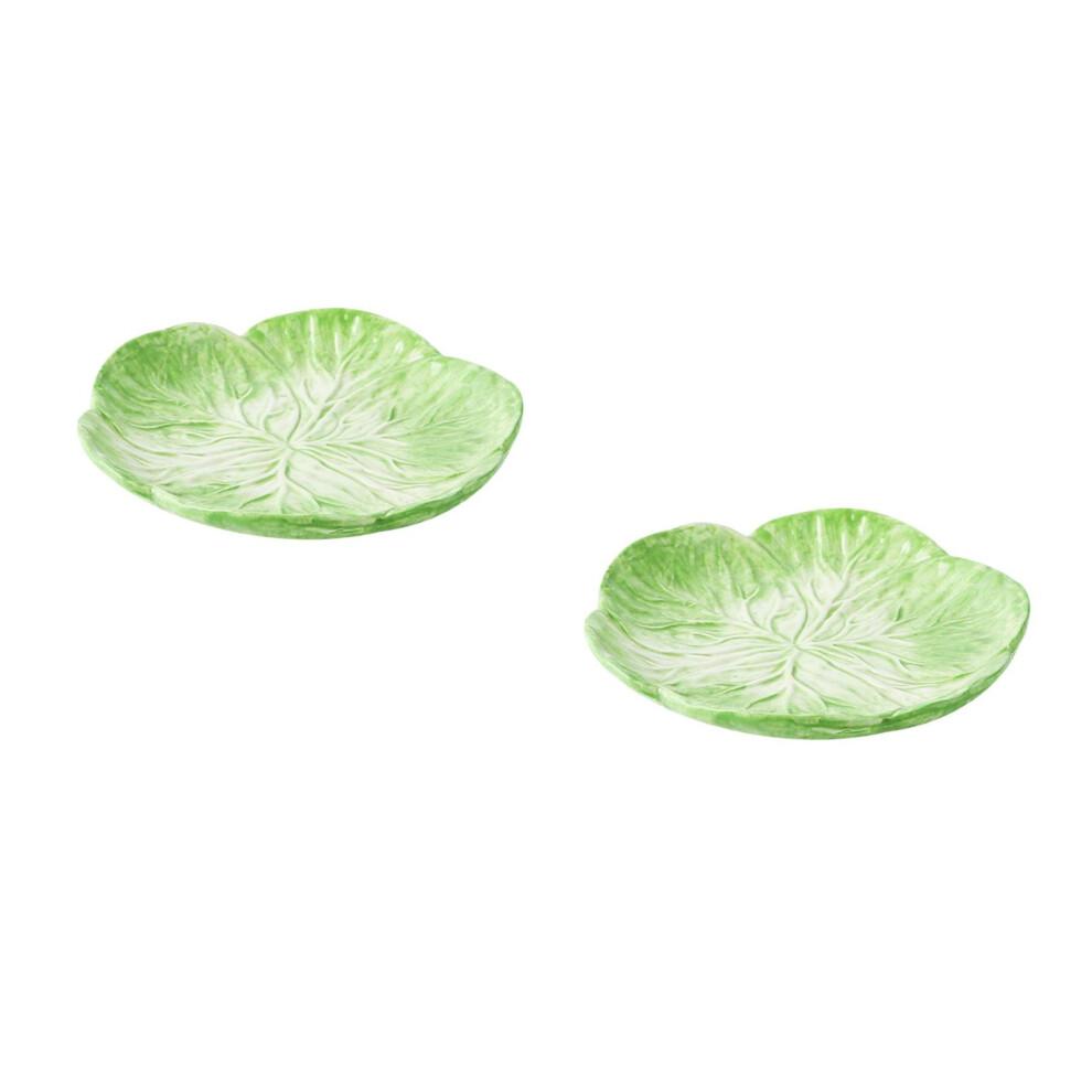 2 Pcs Ceramic Children Bowl Chinese Cabbage Tableware