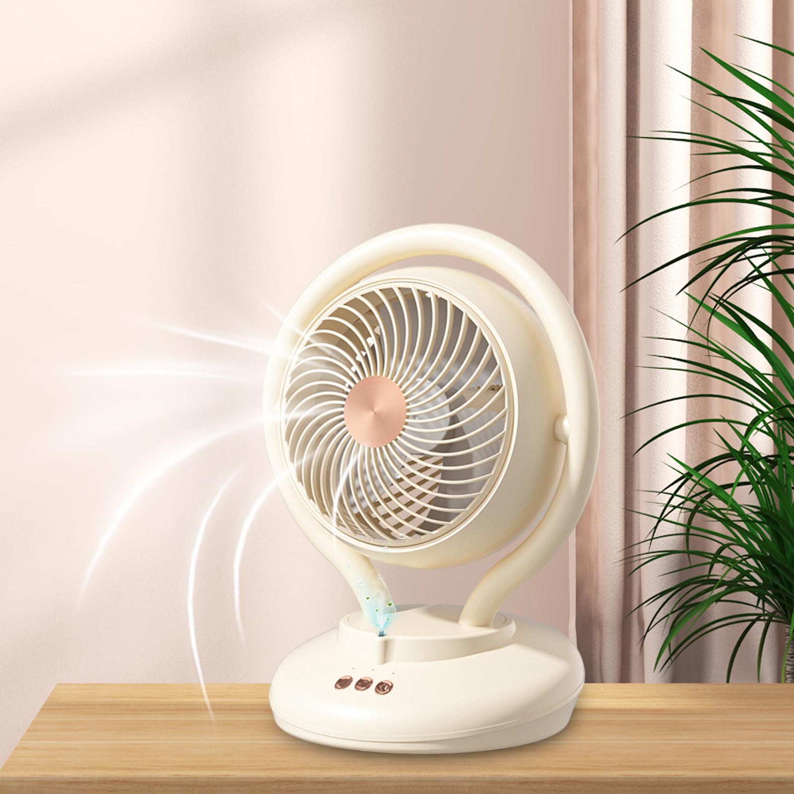 

Маленький настольный вентилятор с питанием от USB и вращающейся на 120° головкой, напольный вентилятор для путешествий, офиса, дома жёлтый