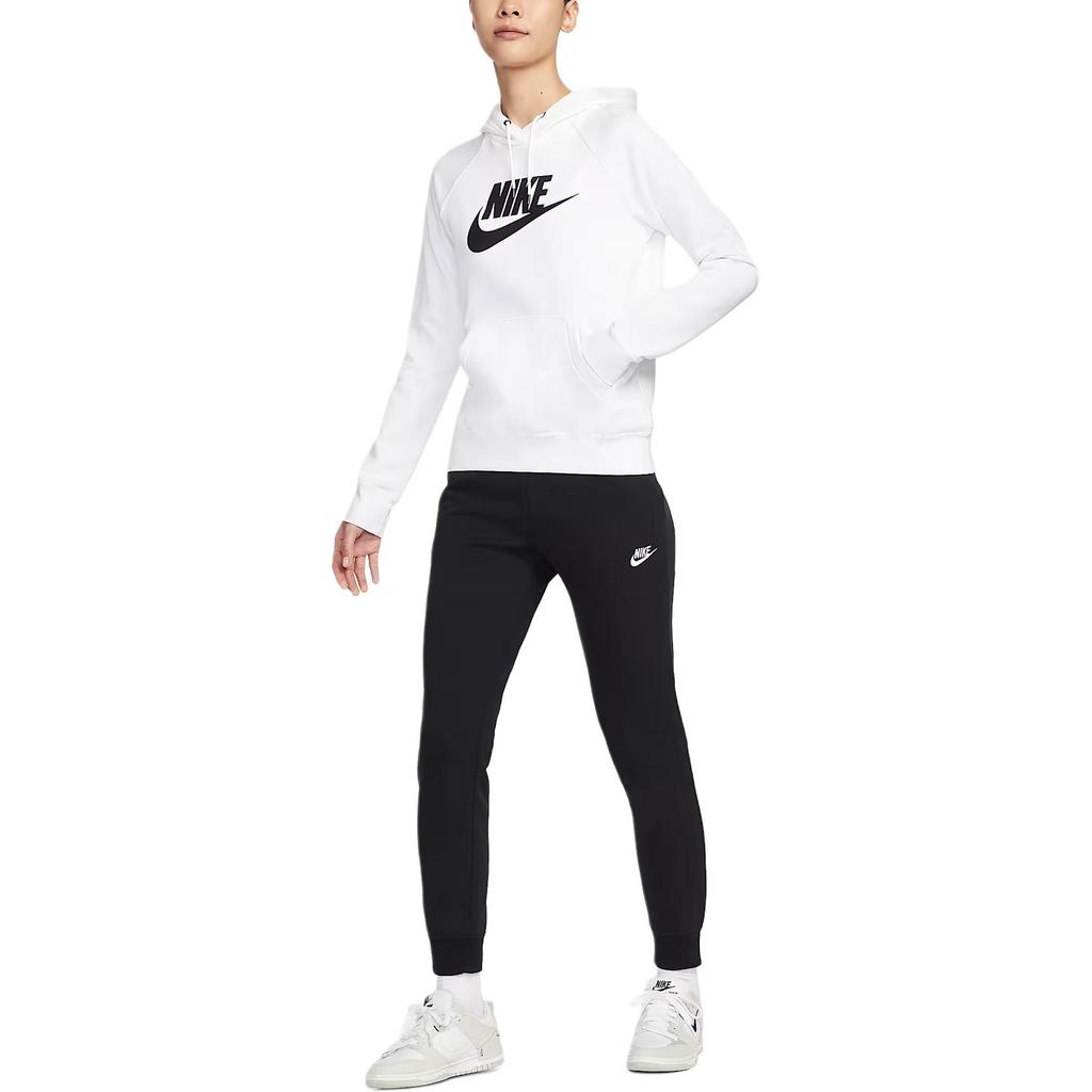 Nike Sportswear Essentials Series Fleece Warm Pullover Hoodie Loose Knit Long Sleeve Sweatshirt Women sweatshirt BV4127-100