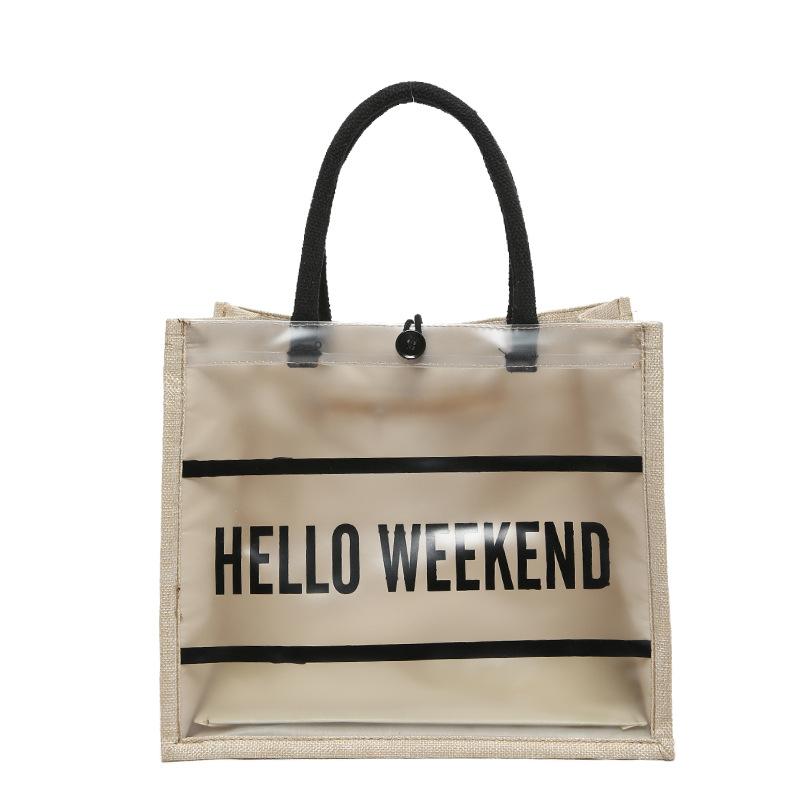 

Вместительная сумка-тоут лето новая мода сумка для покупок нишевый дизайн сумка с надписью студенческая сумка для занятий