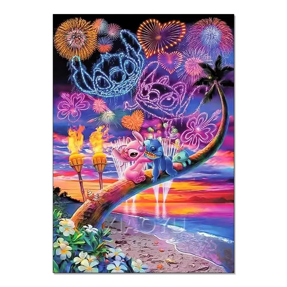 Pittura Diamante 5D Disney Ricamo Completo Diamante Cartone Animato Fai da Te Immagini Strass Kit Punto Croce Artigianato Decorazione Casa
