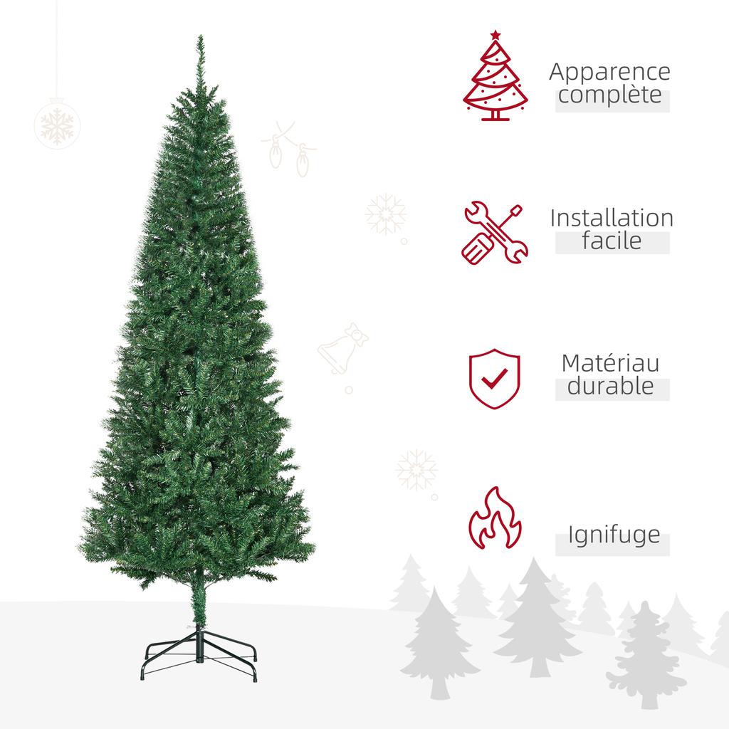 Artificial Christmas Tree 210cm H 865 Branches, Needles, Imitation Nordmann Fir, Highly Realistic, Green