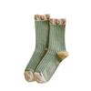 Women's Forest Tulip Long Pile Socks - Floral Series for All Seasons