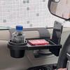 Versatile Car Organizer with Cup Holder Phone Slot Durable Plastic Fits Side Door or Window Ideal for Daily Use Accessories