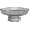 Ru Han Crystal Glass Fruit Plate with Gold Rim