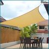 Sunshade tarpaulin canopy UV awning beige waterproof 3x3 m