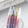 4Color Quick Dry Nail Art Pen Markers Nail Polishing Pen Safe Ink for Precise Designs Portable Use in Any Situation