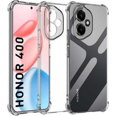Flexibilní nárazuvzdorné TPU pouzdro se čtyřmi rohy pro Honor 400 Pro 5G Ochranný kryt Průhledná Capa Fundas Coque