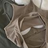 Women's Padded Cami Tank Top Double Lined Spaghetti Strap Basic Undershirts with Built in Bra Slim Fitted Summer Going Out
