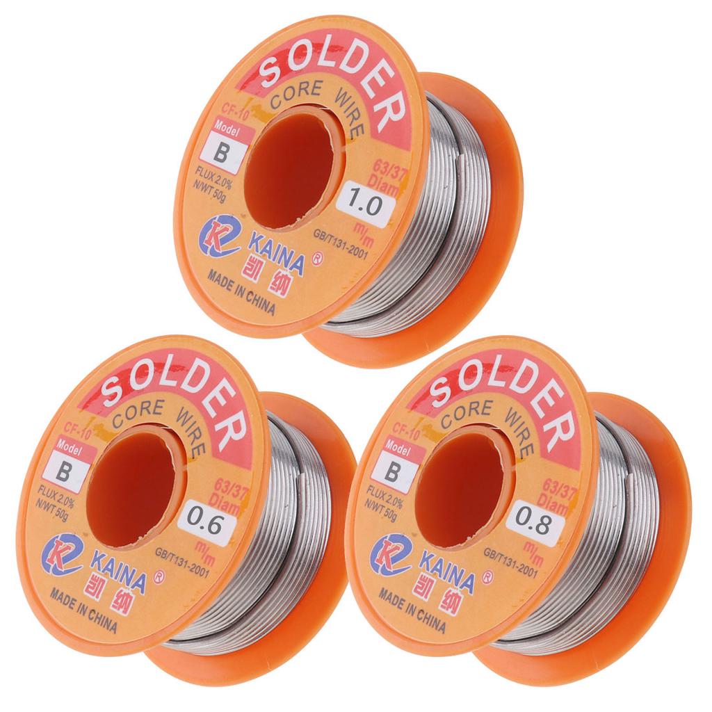 63/37 Ratio 2% Rosin Core Alloy Welding Wire Low Fusion Point Less Smoke Electronic Circuit Connection Auxiliary Supplies