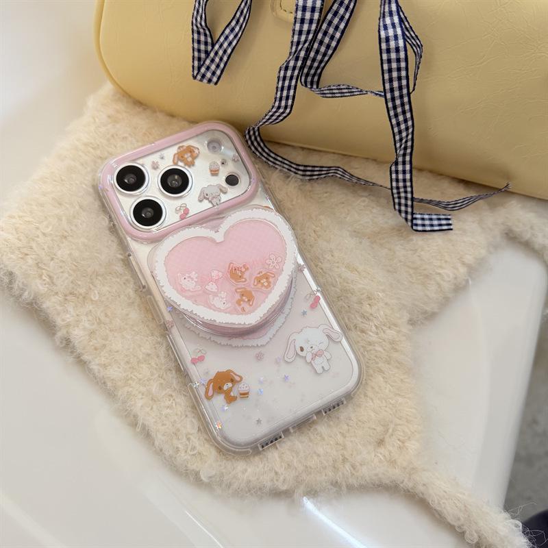 Sparkly Bunny Dessert Magnetic Phone Case for iPhone 17/16 Pro Max/15 Pro