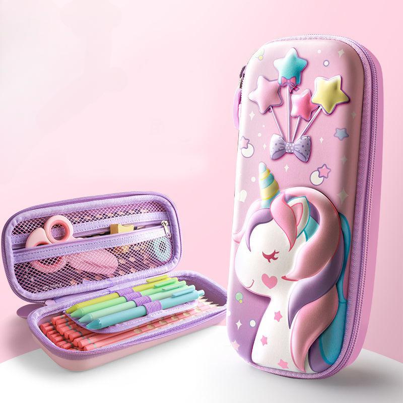 3D Space Student Pencil Cases 1 Pcs Cartoons Model Pencil Box Children Stationery