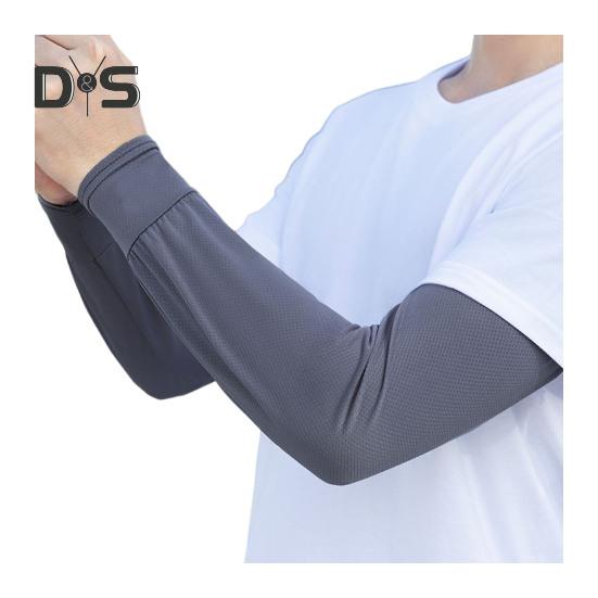 

Охлаждающие рукава для мужчин и женщин, защита от ультрафиолетового излучения, спортивная компрессионная нарукавная накладка для езды на велосипеде и активного отдыха на свежем воздухе темно-серого