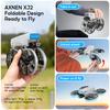 XJ2 Mini Drohne 8K Dual HD Kamera 5G WIFI Übertragung Faltbarer Bürstenloser RC Quadcopter Vollständige Abdeckung Schutzhülle Fernbedienung Spielzeug Kindergeschenk
