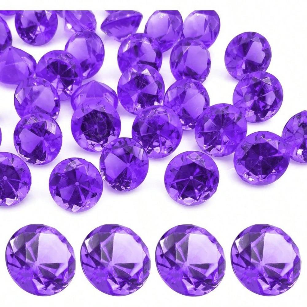 LYHLYA Paket med 100 Ädelstenar för Barn, Akryldiamanter, 25 mm, Dekorativa Diamanter, Akrylädelstenar, Falska Ädelstenar för Vasfyllning