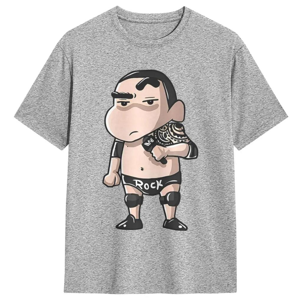 Mens T Shirt Funny Crayon Shin Chan T-Shirts Harajuku Summer Tees Classic Design 100% Cotton Tops Plus Size 6XL