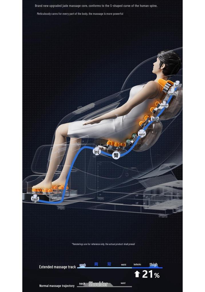 AUX Full-Body Automatic Smart Massage Chair - Luxury Multi-functional Home Relaxation