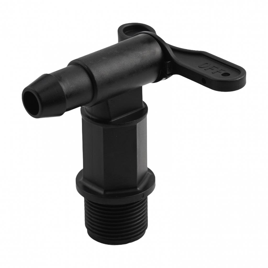 Water Butt Tap Faucet 25.4mm Thread Adaptor Beer Black