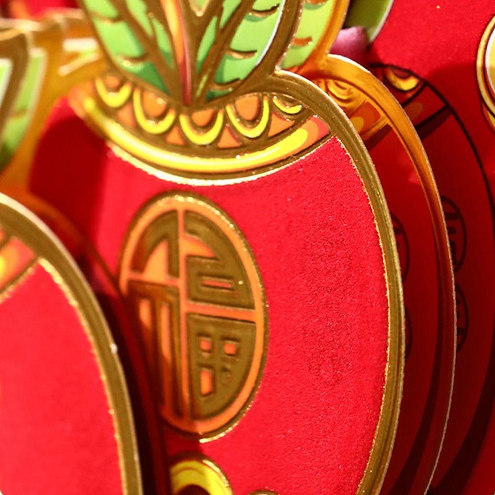 Chinese Style New Year Wall Sticker Traditional Fortune Character  Spring Festival