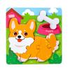 Holz Kinder 3-6 Jahre alt Cartoon dreidimensionales Puzzle Früherziehung Tier Lebensmittelpaarung Früherziehung Lernspielzeug