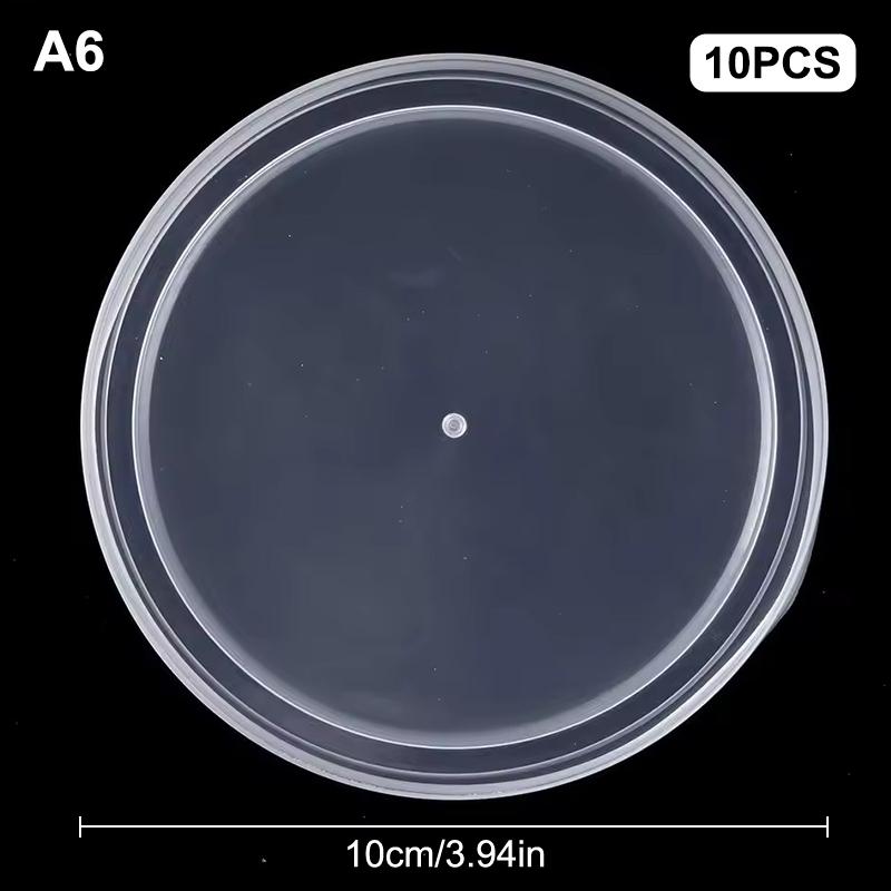 10Pcs Various Sizes Pe Tight Seal Lids Reusable Leak Proof Replacement Lids For Canned Goods Or Pet Dog Cat Food Universal