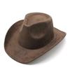 Tibetan Cowboy Hat Tibetan Cowgirl Cowboy Hat Camping Town Travel Spot Wide Brim Adult Size Cowboy Hat  rose Red