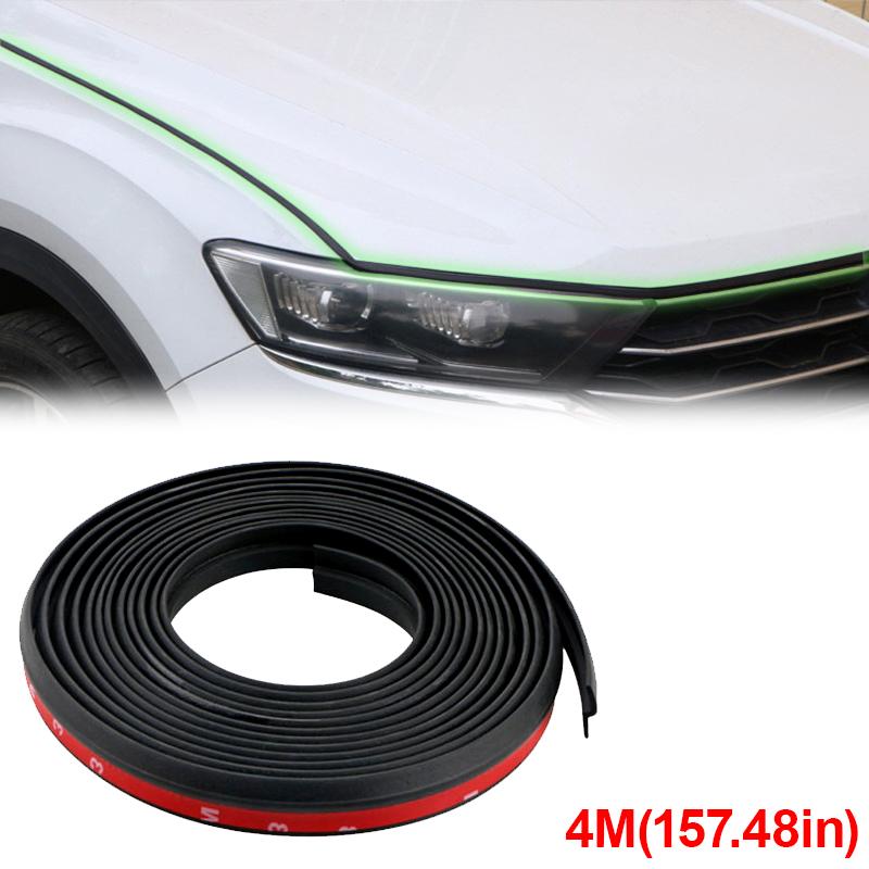 Tira de Vedação do Capô do Carro Tira de Vedação de Borracha Vedação contra Poeira 4M(157,48 pol.) Tira de Proteção Impermeável e Contra Poeira para Carros Autoadesiva