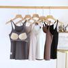 Women's Padded Camisole: Steel-Free Bra, Slimming Design, Beautiful Back Detail