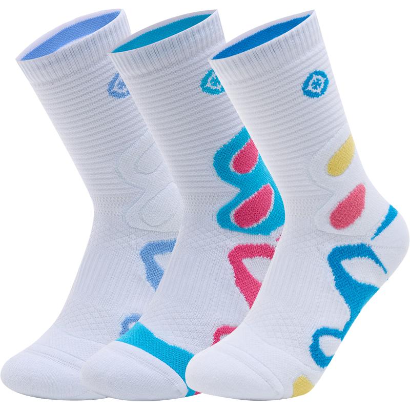 ZunZhe Kids Butterfly Basketball & Sports Socks 16-18cm (Shoe 36-40)