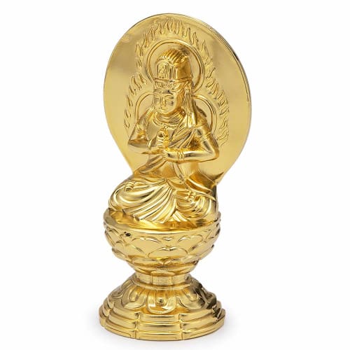 Buddhist Altar Shop Takita Shoten Buddhist Statue of Dainichi Nyorai (Year of the Sheep/Monkey) Made of Alloy (6.8cm High X 2.7cm Wide) [Crafted by Ke