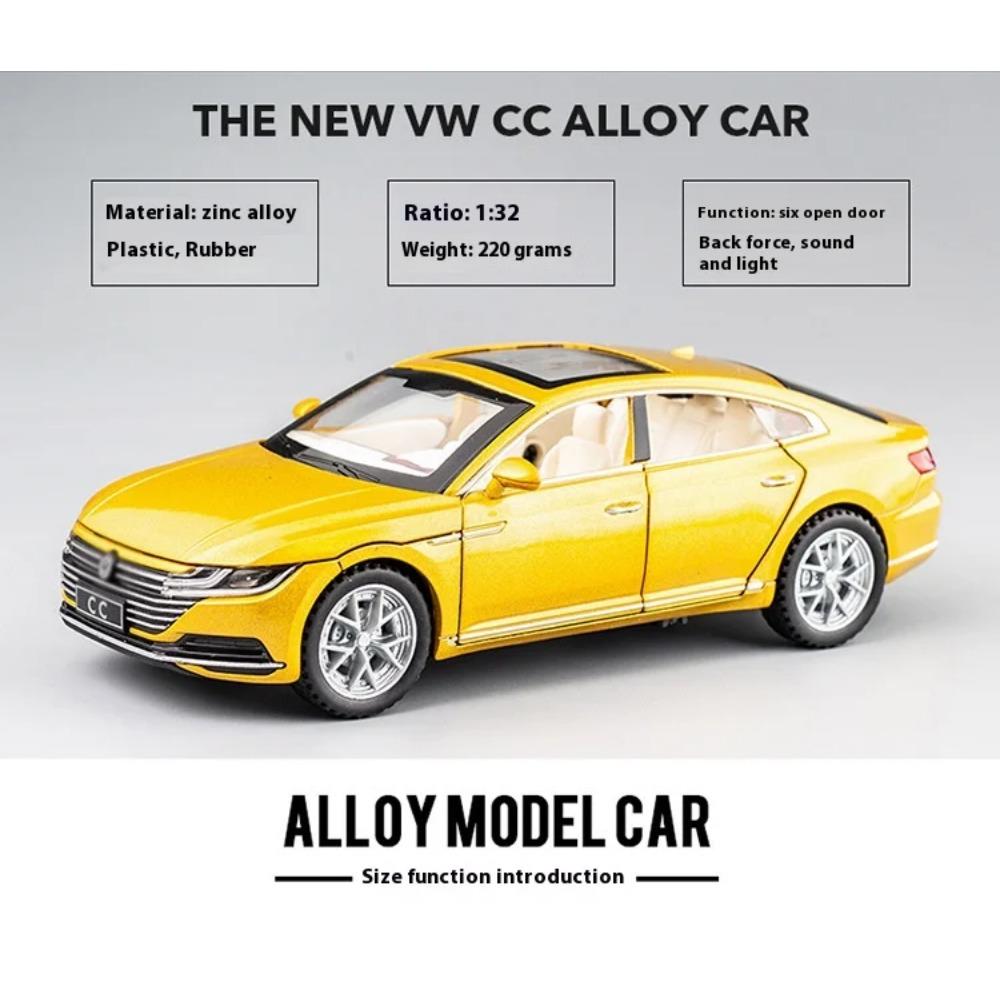 1/32 Scale Alloy Toy Car Model CC with Sound & Light, Retro Pull-Back Action - Authentic Replica for Kids & Collectors