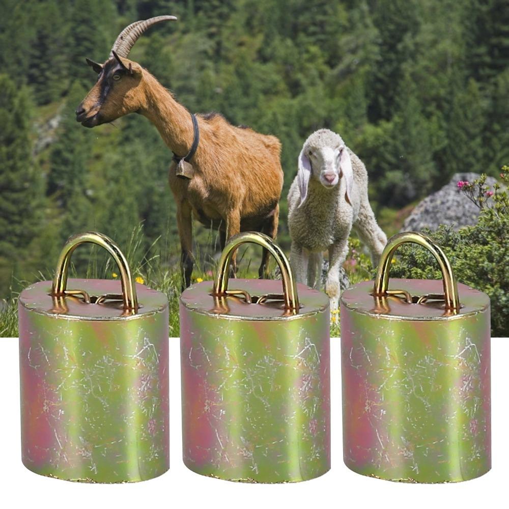 3Pcs Sturdy Alloy Livestock Bell Alloy Sheep Bell Long Service Livestock Supplies Cattle Prevention