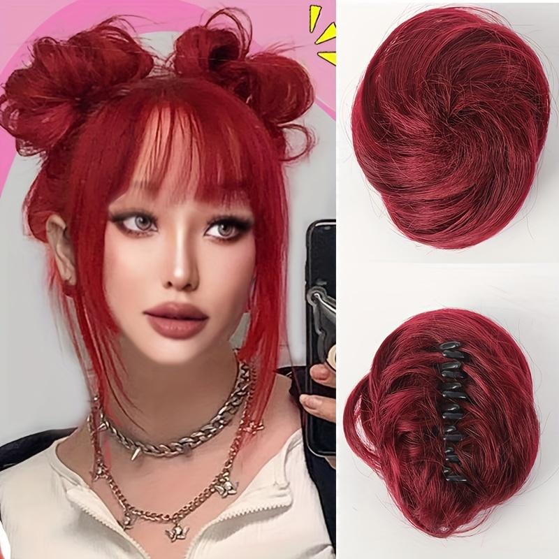 Synthetic Bun Chignon Clip Hair Extensions For Women Messy Updo Claw In Hairpiece Accessories