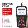 KONNWEI KW818 Car Diagnostic Tools OBD2 Support CAN J1850 Engine Fualt Code Read 12V Battery Tester Enhanced OBD2 Auto Scaner